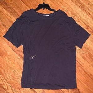 Zara shirt with side hook